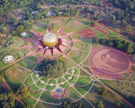 Auroville Aerial View Pondicherry